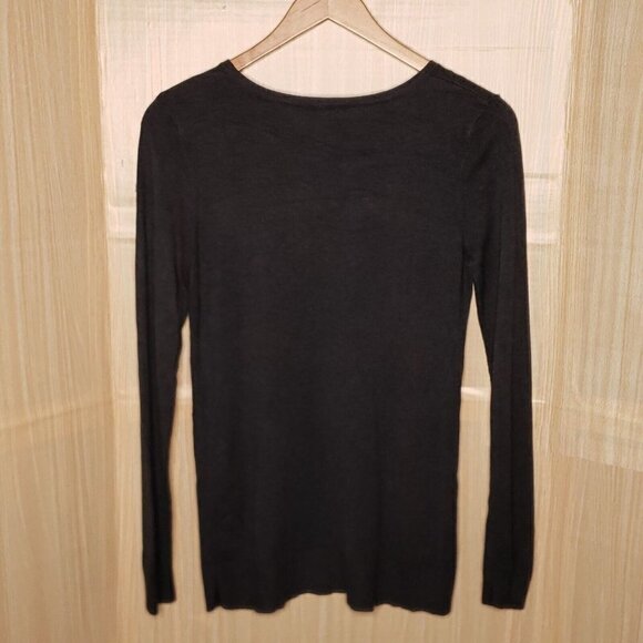 Express Womens Grey Rhinestone Sparkle Sweater Medium - Picture 2 of 5